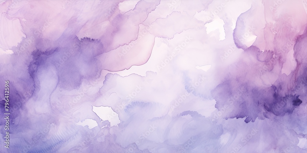 Violet watercolor background texture soft abstract illustration blank empty with copy space