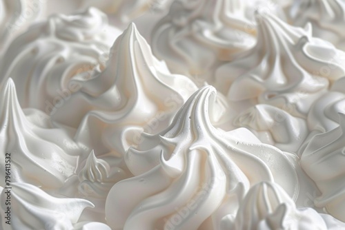 A detailed view of a cake with white frosting, perfect for bakery or dessert concepts