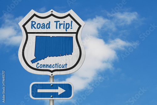 Connecticut Road Trip Highway Sign © Karen Roach