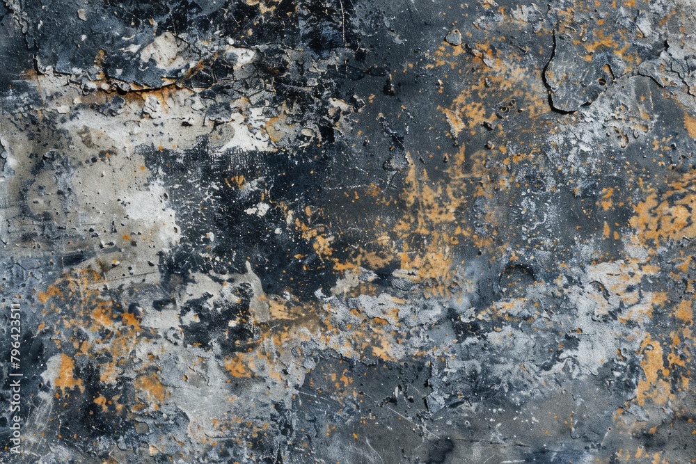 Fototapeta premium Detailed close-up of a wall with colorful paint splatters. Great for background use