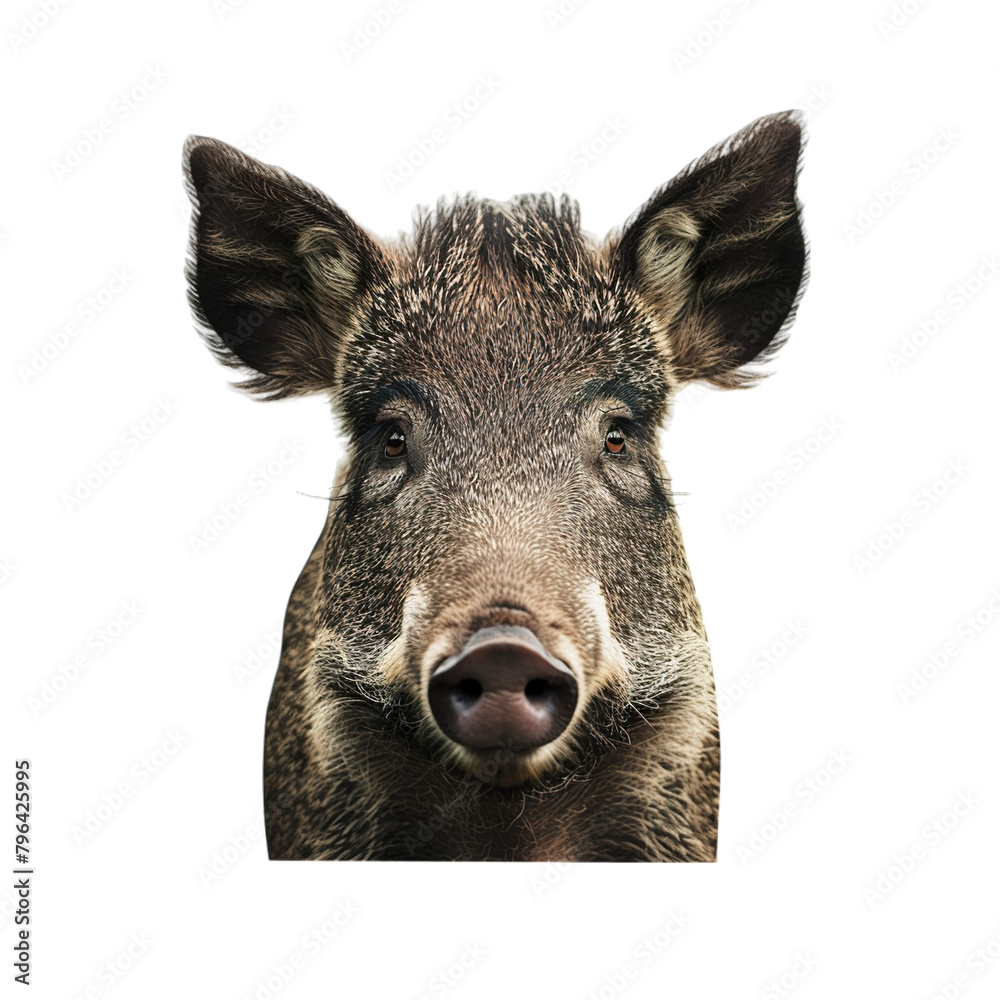 Fototapeta premium wild boar isolated