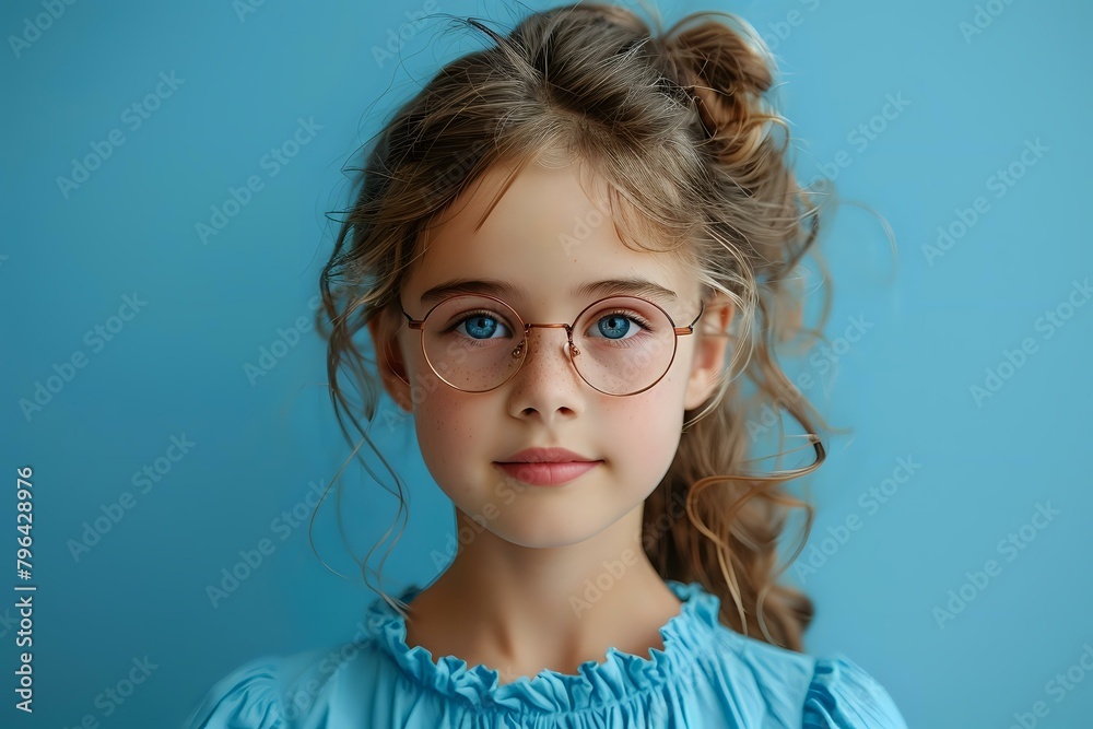 Fototapeta premium Clean and Modern Portrait of a Young Woman