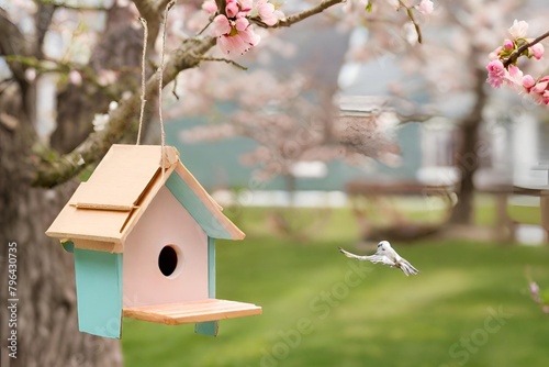 bird house on a tree © Umair