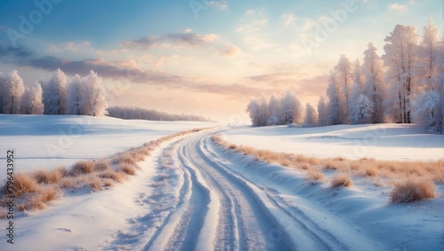 winter landscape in the morning © Nikola