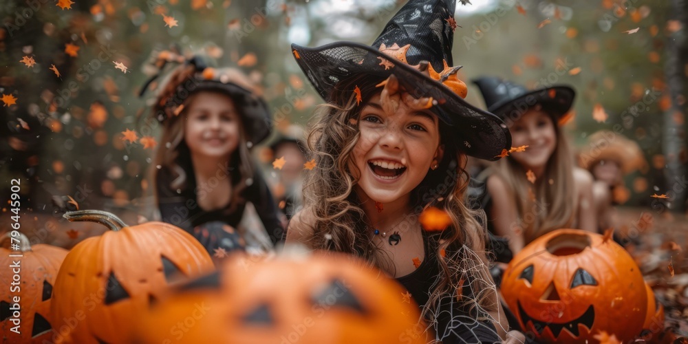 b'Little Witch is Happy About Trick or Treating' b'Little Witch is Happy About Trick or Treating'