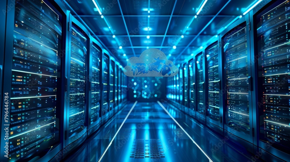 Cloud Computing: An illustration of a cloud infrastructure Cloud Computing: An illustration of a cloud infrastructure