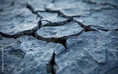 cracked earth texture close-up of dry ground generative ai