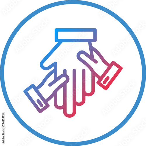 Hand Massage Icon Style