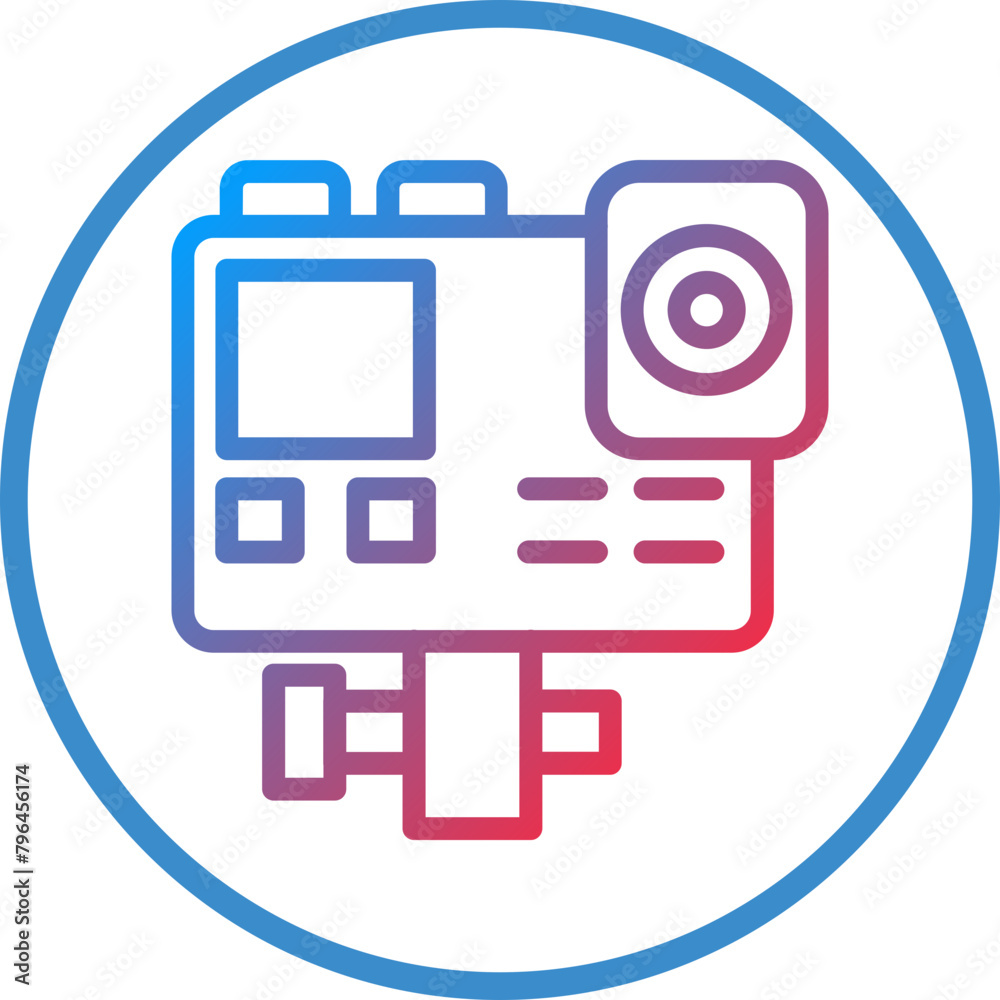 Action Camera Icon Style Action Camera Icon Style