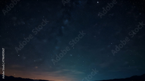 Perfect starry night sky background - outer space vector background  Generative.AI 
