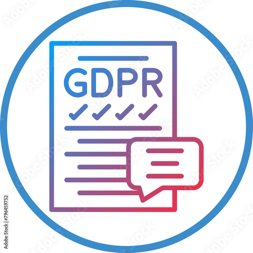 Gdpr Compliance Icon Style