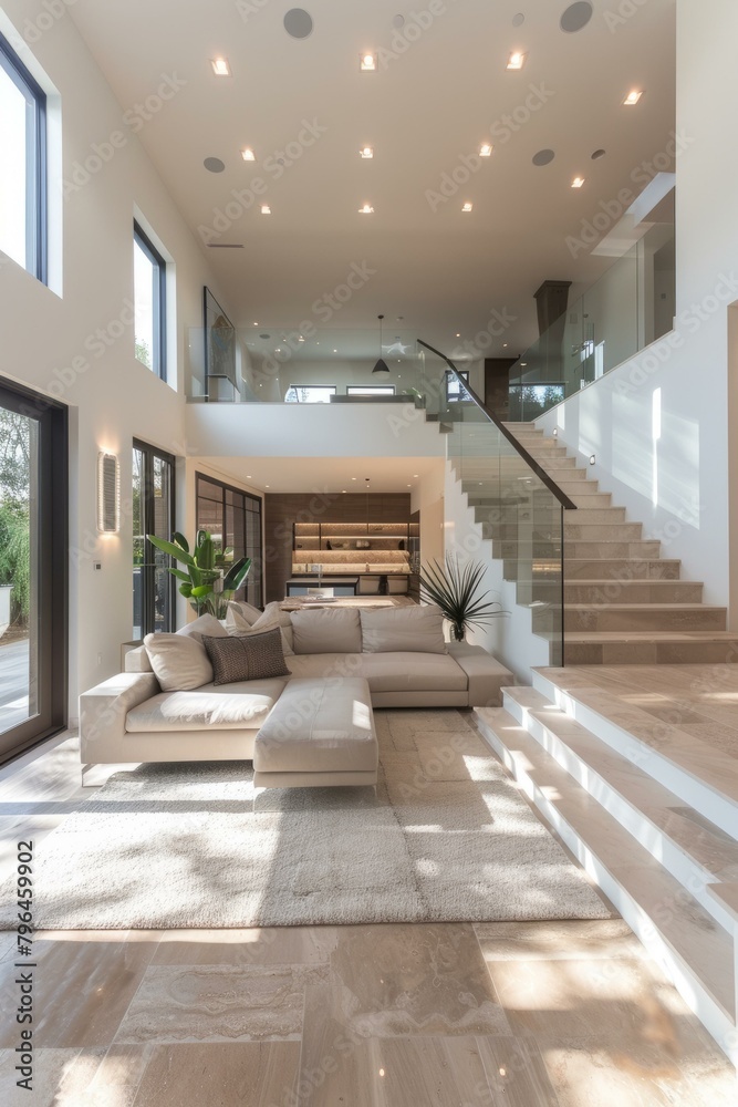 b'Bright and Airy Modern House Interior' b'Bright and Airy Modern House Interior'