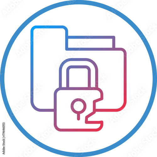 Personal Data Breach Icon Style