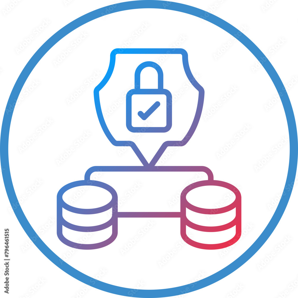 Data Protection Icon Style Data Protection Icon Style
