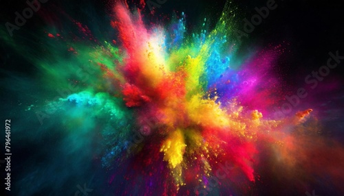 splatter explode nebula dye imagination burst cosmos explosion fractal vivid rainbow colourful