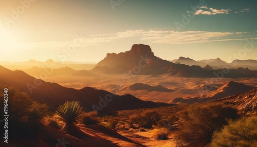 arizona desert landscape background ai generative photo