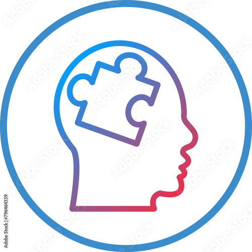 Mental Disorder Icon Style