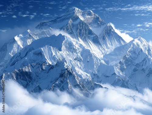  "Himalayan Snow Peaks with Iconic Mountains" © mogamju