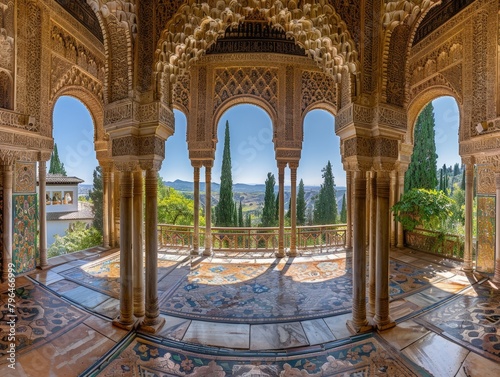  "Panoramic Alhambra with Sierra Nevada"