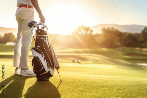 Golf bag golf outdoors sports. photo