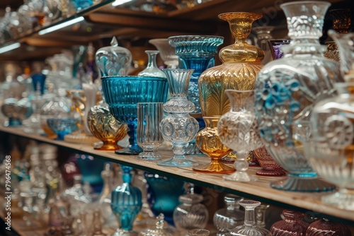   Thrift Shop with Vintage Glassware 