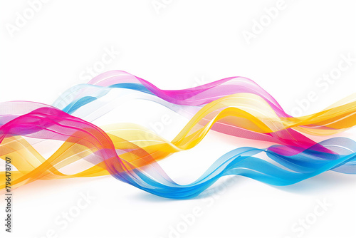abstract colourful wave on a white background