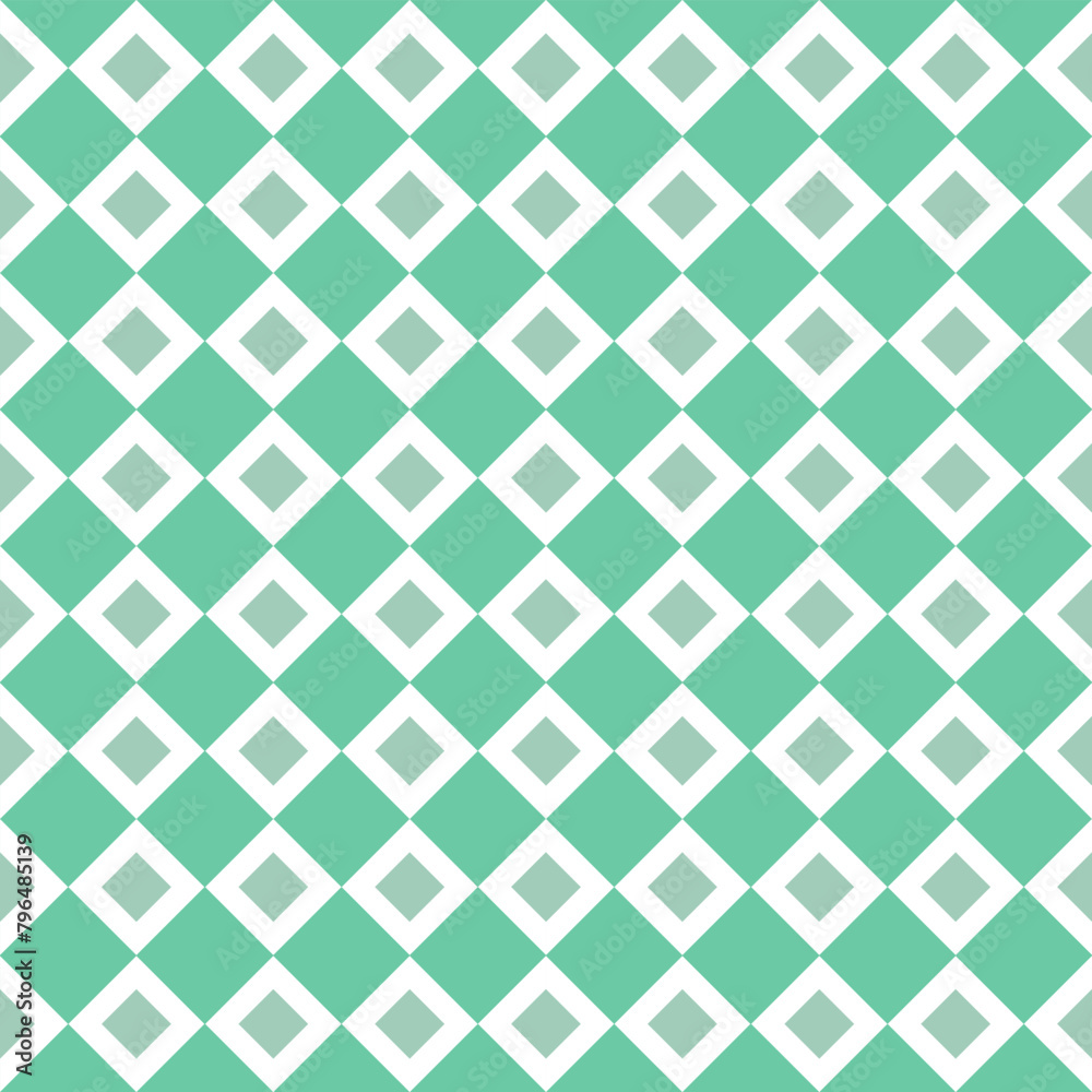 Seamless pattern with rhombuses on a green background Seamless pattern with rhombuses on a green background