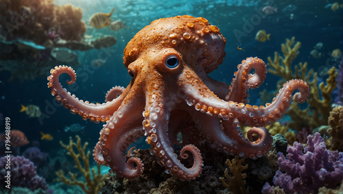 octopus in aquarium © Shahzaib