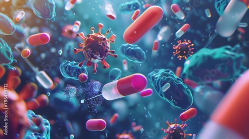 Antimicrobial pharmacology focuses on creating and improving antibiotics and antiviral drugs to combat infectious diseases, a critical area of research as resistance to existing drugs grows, science c photo