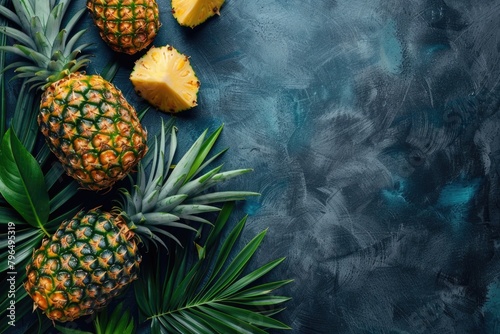 Tasty pineapples  macro phtography.