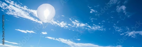 Meteorologists often deploy weather balloons into the atmosphere, which collect data on temperature, humidity, and wind speed at various altitudes photo