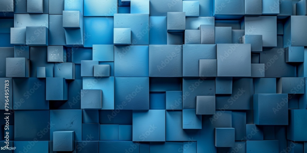 A blue background with a lot of squares A blue background with a lot of squares