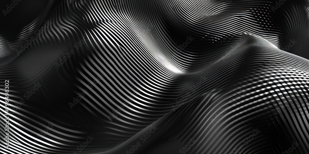 Dark black glossy carbon fiber background wave flowy Dark black glossy carbon fiber background wave flowy