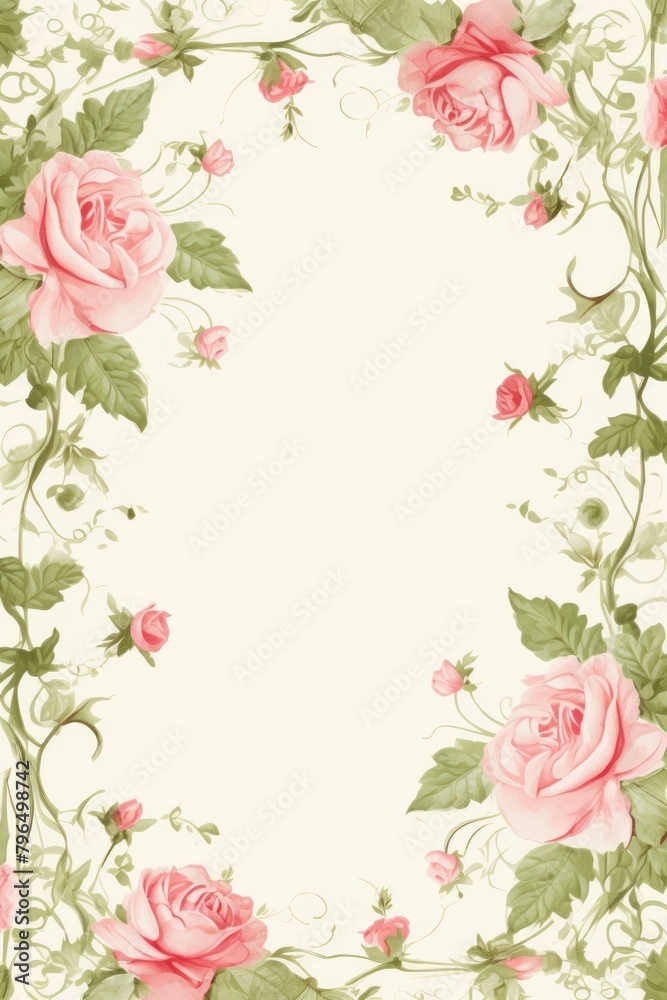 Rose thorn frame backgrounds pattern flower.