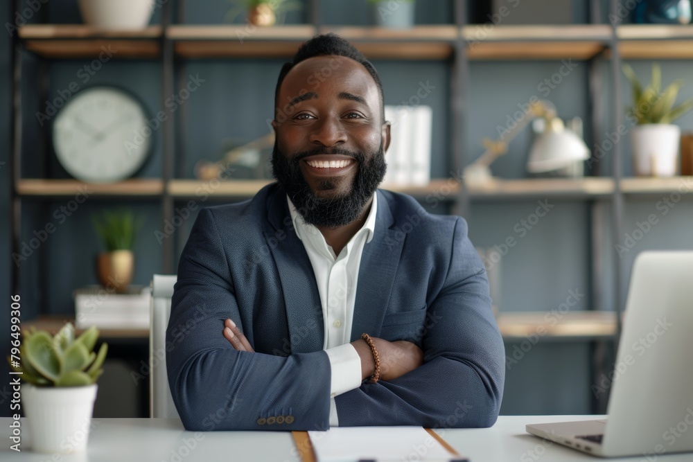 Man, headshot, office on desk, smile and pose for website, company culture, and professional greeting. Finance executive, leader, and startup investment capital enthusiast Man, headshot, office on desk, smile and pose for website, company culture, and professional greeting. Finance executive, leader, and startup investment capital enthusiast
