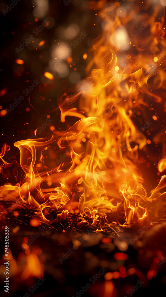 small fire in the grass in the forest.. small fire in the grass in the forest..