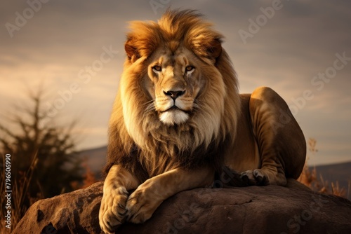 Lion wildlife mammal animal photo