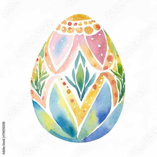 Namalowane jajko wielkanocne ilustracja