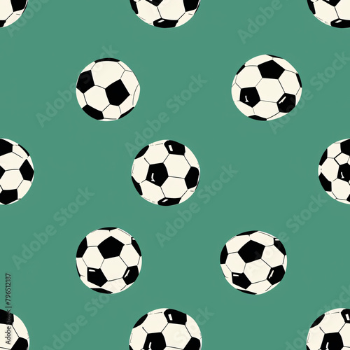 seamless pattern football