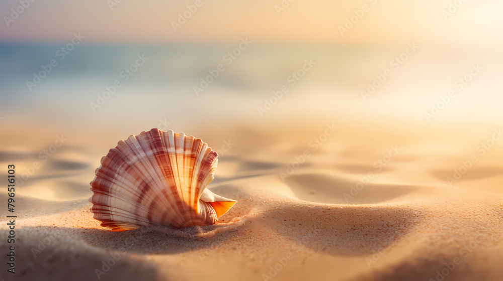 Beautiful shells on the beach Beautiful shells on the beach