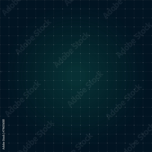 VR HUD futuristic interface square grid. Line and dot head up display similar green pattern. Digital UI screen mesh. GUI digital hi tech visor backdrop template. FUI Sci Fi dashboard display. Vector