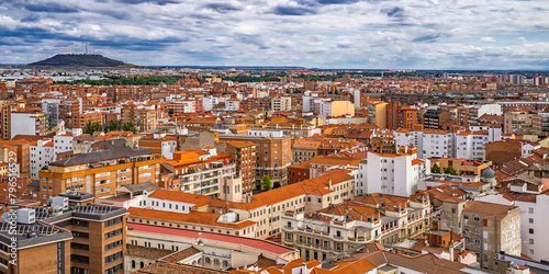 Panoramic View from Valladolid Cathedral, Valladolid, Castile and Leon, Spain, Europe
