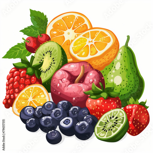 A colorful collection of fresh citrus and other fruits