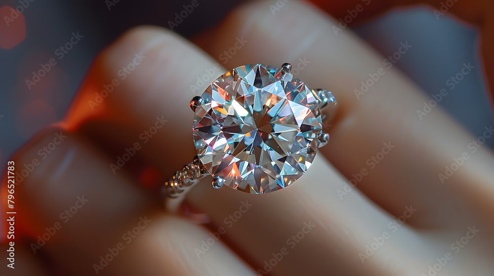 hand with a diamond hand with a diamond