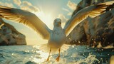 Serene Flight of the White Bird. Generative AI