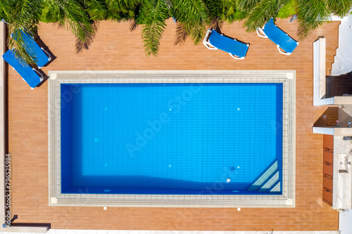 Overhead view of empty swimming pool © kirill_makarov