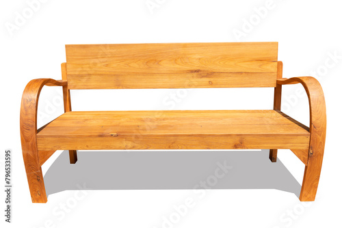 wood bench isolated