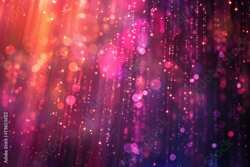 A colorful, abstract background with pink and purple swirls and dots