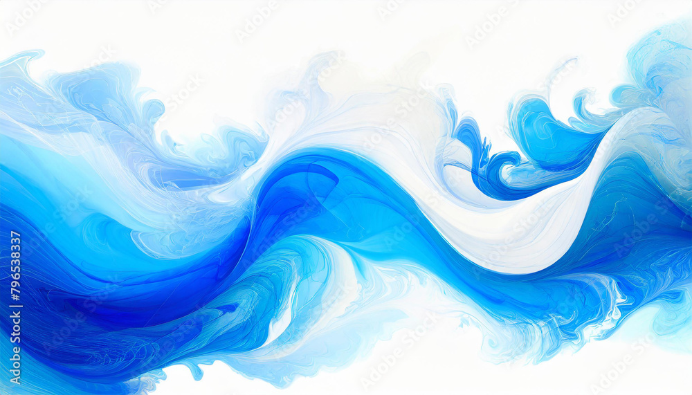White and blue swirls, abstract wavy background. Flowing lines. White and blue swirls, abstract wavy background. Flowing lines.