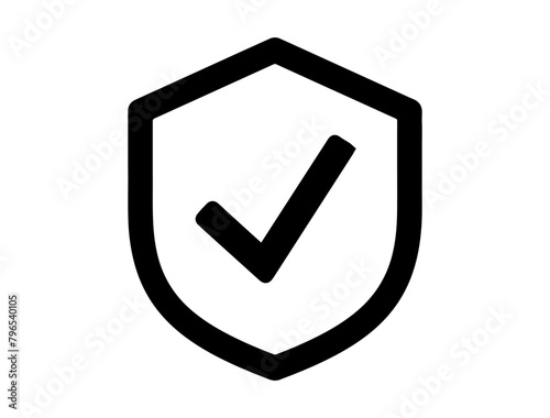Security symbol silhouette vector art